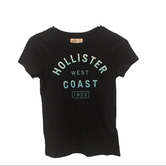 Hollister Cap Sleeve Top Tee Shirt Navy Blue Small - Picture 1 of 7
